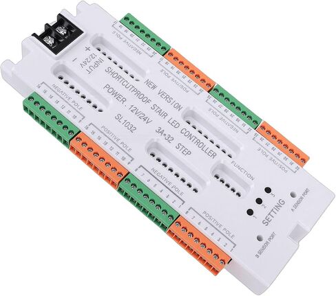 32 Channel Motion Sensor Stair Light Controller with Short Circuit Guard and Anti Leakage System for Indoor LED Stair Lights Stairway Lighting and Step Light in Kuwait