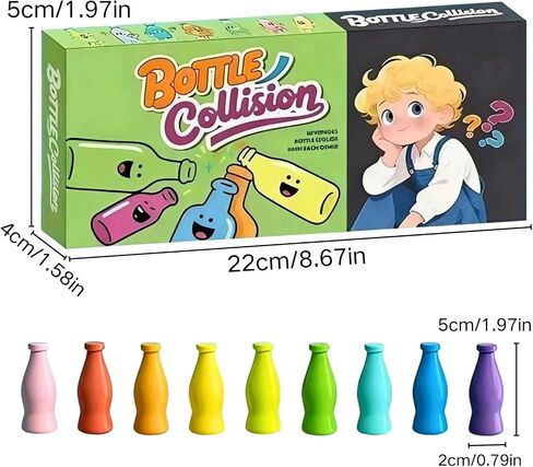 Bottle Flip Challenge Game, Fun Bottle Pairing, Memory and Logical Training flip Game for fmaily, Challenge Games Indoor and Outdoor Group Activity Travel Camping Holidays Easter Party in Kuwait