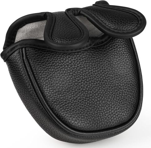 غطاء مضرب مطرقة مركزية، غطاء رأس مضرب إغلاق مغناطيسي لـ Odyssey Golf S2S Tri Hot Putter، أسود/أحمر in Kuwait