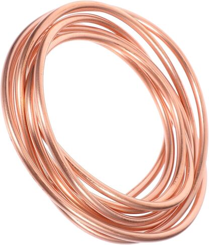 HEMOTON Soft Copper Tubing Coil 3mm Id X 4mm Od X 0.5mm Wall Thickness 2m Length Refrigeration and Air Conditioner Copper Tube for Hvac and Industrial Use in Kuwait