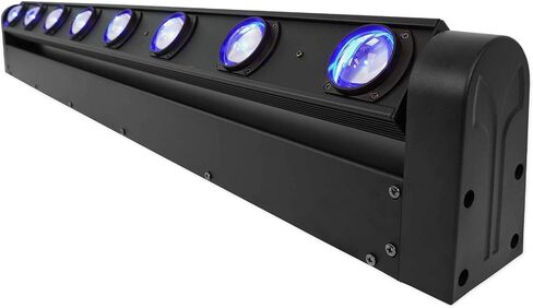 Rockville MOTIONSTRIP 80W شريط إضاءة برأس متحرك بمحرك RGBW، أوضاع الغسيل/الشعاع، تحكم DMX، دوران 270 درجة، زاوية شعاع 5 درجات، لدي جي وأحداث المسرح، قطعتان in Kuwait