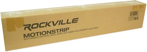 Rockville MOTIONSTRIP 80W شريط إضاءة برأس متحرك بمحرك RGBW، أوضاع الغسيل/الشعاع، تحكم DMX، دوران 270 درجة، زاوية شعاع 5 درجات، لدي جي وأحداث المسرح، قطعتان in Kuwait
