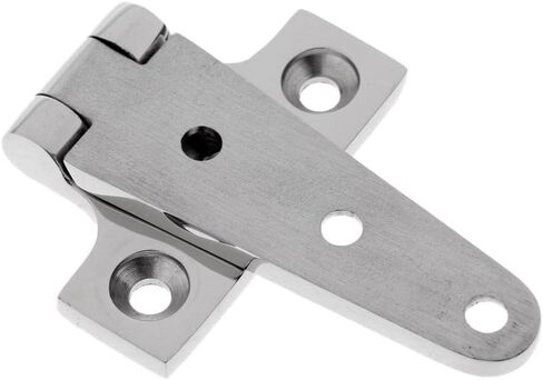 T Hinge Stainless Steel Tee Door Gate Strap Marine Construction Resistance Easy Installation suitable for cabinets garden gates shed doors, 10x5.4x0.4 cm in Kuwait
