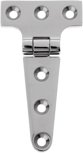 T Hinge Stainless Steel Tee Door Gate Strap Marine Construction Resistance Easy Installation suitable for cabinets garden gates shed doors, 10x5.4x0.4 cm in Kuwait