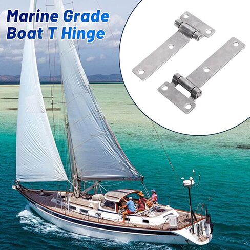 Marine Grade T Hinge 316 Stainless Steel, Heavy Duty T Hinge for Boat HatchesDurable for Marine UseExcellent for Cargo Ships Yachts in Kuwait