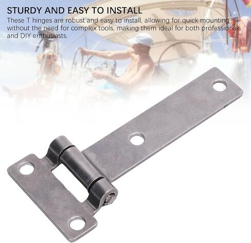 Marine Grade T Hinge 316 Stainless Steel, Heavy Duty T Hinge for Boat HatchesDurable for Marine UseExcellent for Cargo Ships Yachts in Kuwait