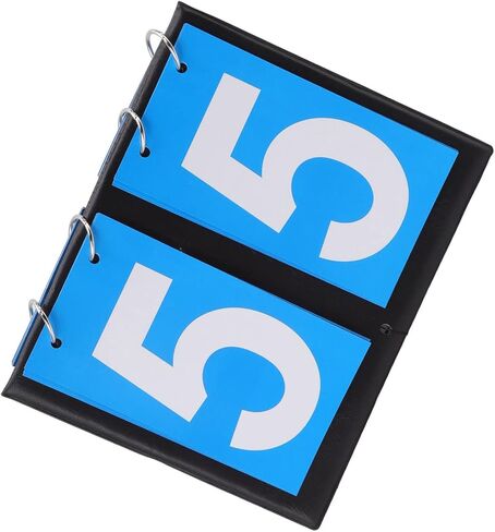 Portable Table Top Scoreboard Large Digit Flip Score Keeper Scoreboard with Numbers Water PU for Basketball Football Volleyball Sports in Kuwait