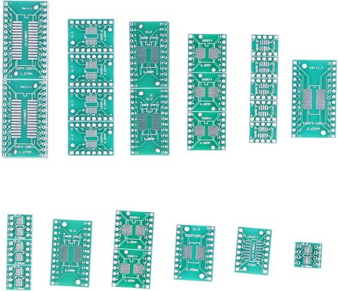 35Pcs Prototype Board PCB to DIP Adapter Plate Converter 8P 10P 14P 16P 20P 24P 28P for Electronic Kits Experiments DIY Projects in Kuwait