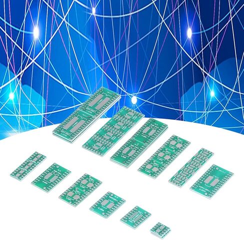 35Pcs Prototype Board PCB to DIP Adapter Plate Converter 8P 10P 14P 16P 20P 24P 28P for Electronic Kits Experiments DIY Projects in Kuwait