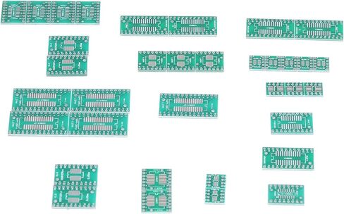 35Pcs Prototype Board PCB to DIP Adapter Plate Converter 8P 10P 14P 16P 20P 24P 28P for Electronic Kits Experiments DIY Projects in Kuwait