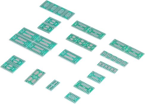 35Pcs Prototype Board PCB to DIP Adapter Plate Converter 8P 10P 14P 16P 20P 24P 28P for Electronic Kits Experiments DIY Projects in Kuwait
