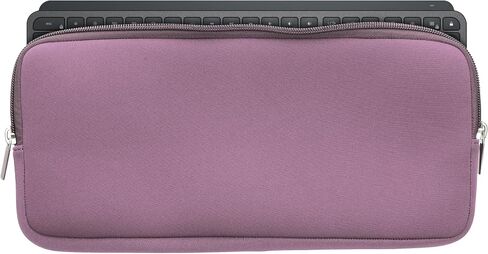 kwmobile Neoprene Case Compatible with Logitech Mx Keys Mini Wireless - Case for Keyboard Soft Travel Sleeve - Lavender in Kuwait
