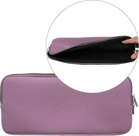 kwmobile Neoprene Case Compatible with Logitech Mx Keys Mini Wireless - Case for Keyboard Soft Travel Sleeve - Lavender in Kuwait