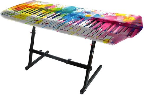 Nuxovilar Neon Music Wave Piano Dust Cover for 88 Keys Stretchy Keyboard Cover, Instrument Parts & Accessories for Concert, Practice Room, Entertainment Space in Kuwait