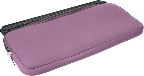 kwmobile Neoprene Case Compatible with Logitech Mx Keys Mini Wireless - Case for Keyboard Soft Travel Sleeve - Lavender in Kuwait