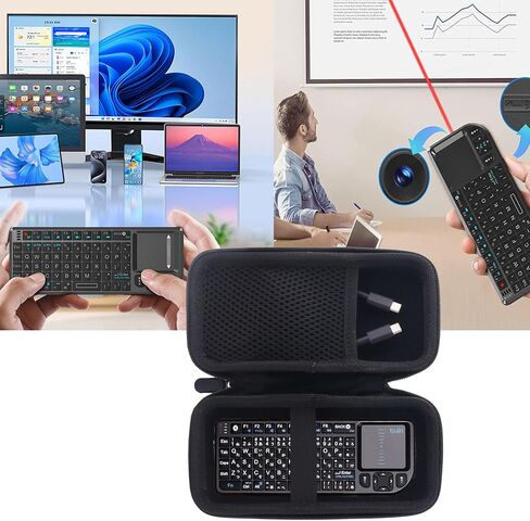 Hard Case for Burhoo/Miritz/Rii K06/Rii 2.4G Mini Keyboard with Touchpad Travel Hard Protective Case (CASE ONLY) in Kuwait