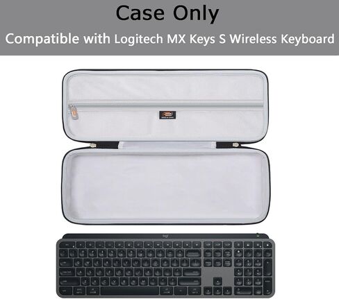 Hard EVA Carrying Case Compatible with Logitech MX Keys S Wireless Keyboard Advanced Wireless Illuminated Keyboard, Protective Keyboard Storage Box (Case Only) in Kuwait