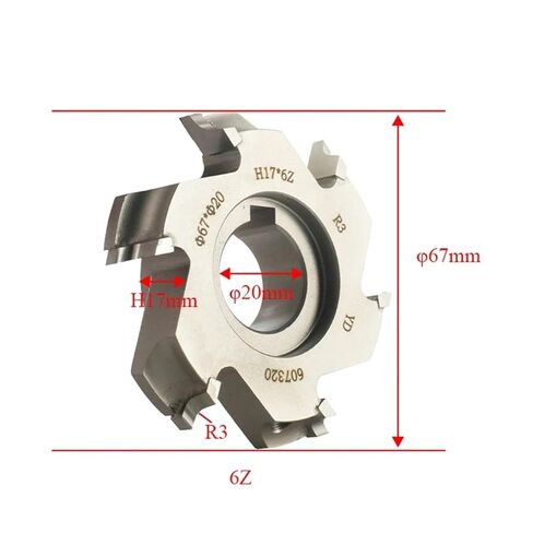 1 Pair Fine Trimming Cuttering for K+D+T Edge Banding Machine 67X20XH17X6Z Woodworking Tool(67X20XH17X6Z R3) in Kuwait