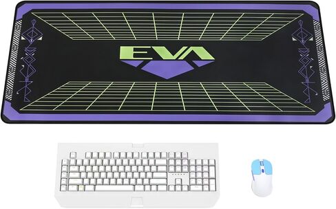 لوحة ماوس - مستوحاة من NERV & Evangelion Sci-Fi Aesthetic، كبيرة مقاس 35.4 × 15.7 بوصة، بساط مكتب للألعاب بطابع الرسوم المتحركة in Kuwait