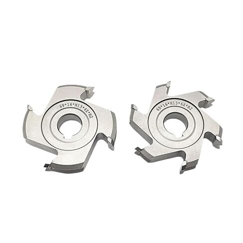 2Pcs Fine Trimming Cuttering 69 * 16*H13 4Z/6Z R2 Finishing for Edge Banding Machine Woodworking Cutting Tools(69X16XH13 4Z R2) in Kuwait