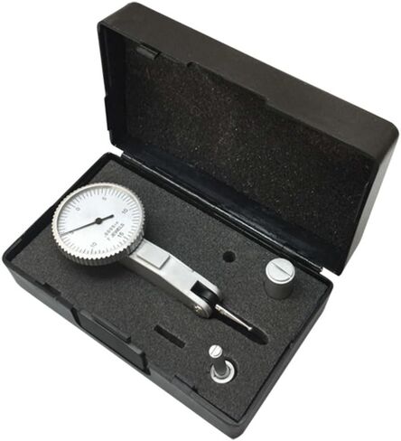 Dial Test Indicator 0.0005" Graduation, 0-15-0 Reading, 7 Jewel Movement, White Face Precision Machinist Indicator for Lathe, Mill & CNC in Kuwait