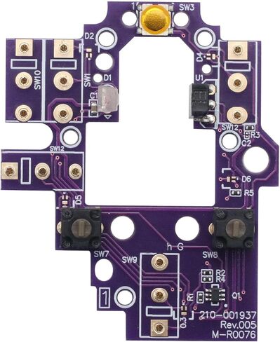 لوحة التبديل الساخنة للماوس من BestParts، استبدال مفتاح مامبا الأسود لـ Logi G502 | لوحة أزرار تبديل سريعة لجميع المفاتيح + مفاتيح مامبا سوداء بديلة لماوس الألعاب Logi tech G502 Lightspeed in Kuwait