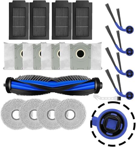 for Ecovacs for Deebot N50 Pro for Omni Replacement Parts Kit with Main Brush, Filters, Mop Pads, Dust Bags, Side Brushes for Robot Vacuum in Saudi Arabia