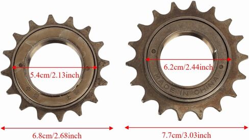 Limen 2Pcs 16T & 18T Bike Freewheel Adapter Set – for Hub Modification & Left Side Drive Conversion, Compatible with MY1016Z, MY1018, MY1020 Motors in Saudi Arabia