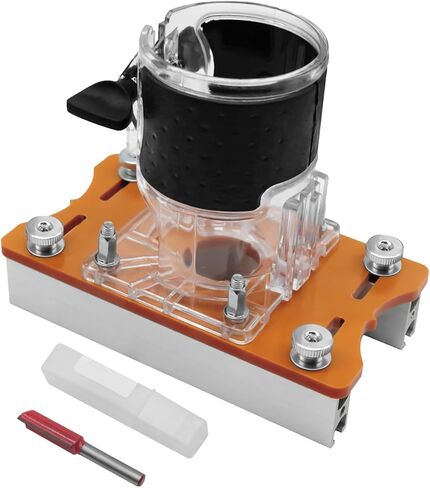 Slotting Bracket - Adjustable Trimming Machine Accessory, 2-in-1 Woodworking Router Base, Precision Tool | Wood Milling, Cabinet Making, Furniture Assembly, DIY Workshop, Woodcraft Tools in Kuwait