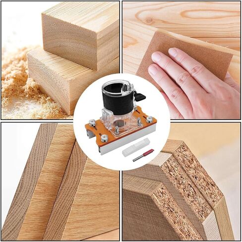 Slotting Bracket - Adjustable Trimming Machine Accessory, 2-in-1 Woodworking Router Base, Precision Tool | Wood Milling, Cabinet Making, Furniture Assembly, DIY Workshop, Woodcraft Tools in Kuwait