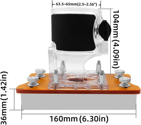 Slotting Bracket - Adjustable Trimming Machine Accessory, 2-in-1 Woodworking Router Base, Precision Tool | Wood Milling, Cabinet Making, Furniture Assembly, DIY Workshop, Woodcraft Tools in Kuwait
