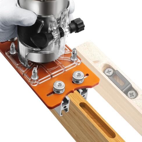 Slotting Bracket - Adjustable Trimming Machine Accessory, 2-in-1 Woodworking Router Base, Precision Tool | Wood Milling, Cabinet Making, Furniture Assembly, DIY Workshop, Woodcraft Tools in Kuwait