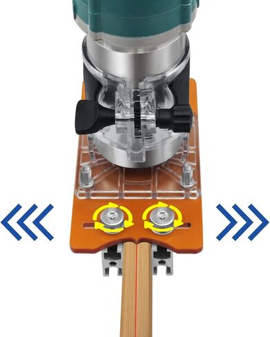 Slotting Bracket - Adjustable Trimming Machine Accessory, 2-in-1 Woodworking Router Base, Precision Tool | Wood Milling, Cabinet Making, Furniture Assembly, DIY Workshop, Woodcraft Tools in Kuwait