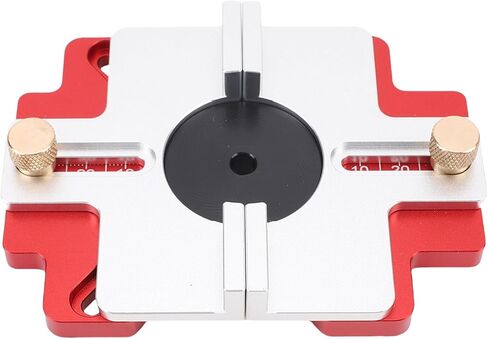 2 in 1 Wood Router Slotting Locator & Guide Base, Thickened Aluminum Alloy with Clear Scale for Beveling, Grooving, Curve Cutting in Kuwait