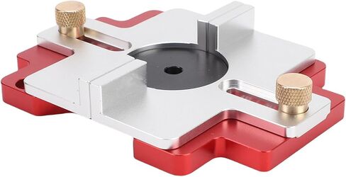 2 in 1 Wood Router Slotting Locator & Guide Base, Thickened Aluminum Alloy with Clear Scale for Beveling, Grooving, Curve Cutting in Kuwait
