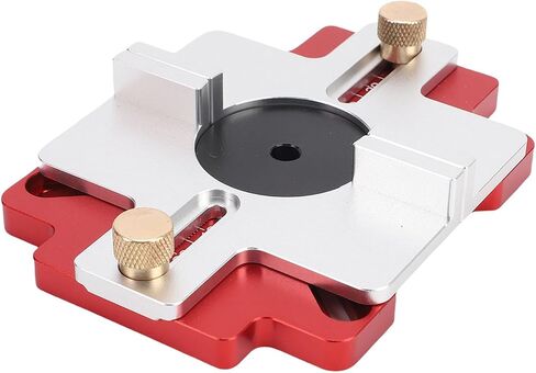 2 in 1 Wood Router Slotting Locator & Guide Base, Thickened Aluminum Alloy with Clear Scale for Beveling, Grooving, Curve Cutting in Kuwait
