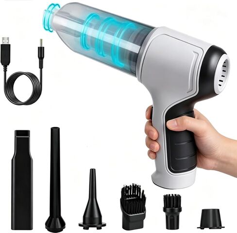 Cordless Handheld Vacuum Cleaner, Portable Rechargeable Mini Vacuum, Powerful Suction Hand Held Vacuum for Car Home Office Pet Hair Dust Cleaning in Kuwait