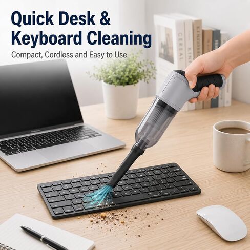 Cordless Handheld Vacuum Cleaner, Portable Rechargeable Mini Vacuum, Powerful Suction Hand Held Vacuum for Car Home Office Pet Hair Dust Cleaning in Kuwait