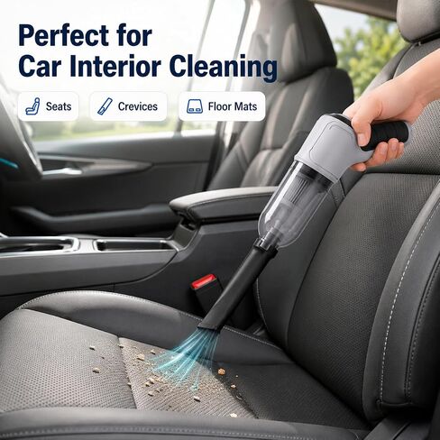 Cordless Handheld Vacuum Cleaner, Portable Rechargeable Mini Vacuum, Powerful Suction Hand Held Vacuum for Car Home Office Pet Hair Dust Cleaning in Kuwait