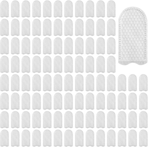 100Pcs Cotton Finger Cots Dog Ear Wipes for Pet Fingers Gloves for Nails Disposable Fingers Covers Ear Cleaning Cloth Finger Cots for Nails Dog Cat Teeth Cleaning Grooming Nail Trimming Precise Tasks in Kuwait