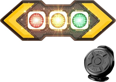 Bicycle Turn Signals, USB Rechargeable Bike Tail Light with 5 LEDs, 6 Lighting Modes, Smart Brake Sensing,Auto Brake Light, Dual Mounting Options, USB-C Charging in Kuwait