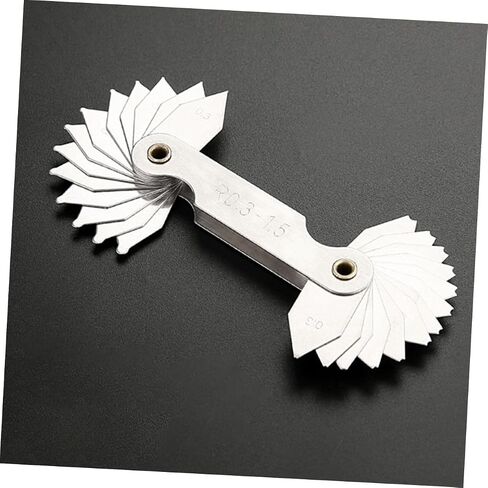 2pcs Stainless Steel Radius Gauge High Hardness Convex Arc Measuring Tool with Scale for Precise Radius Measurement and Tool Replacement in Kuwait