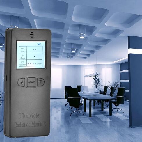 Radiation Detector Meter Portable Digital LCD Screen for Lamp Skin Care Clothing with Adjustable Bracket Anti Slip Design in Kuwait