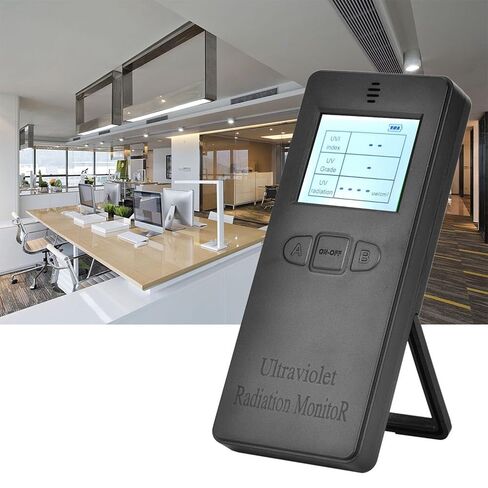 Radiation Detector Meter Portable Digital LCD Screen for Lamp Skin Care Clothing with Adjustable Bracket Anti Slip Design in Kuwait