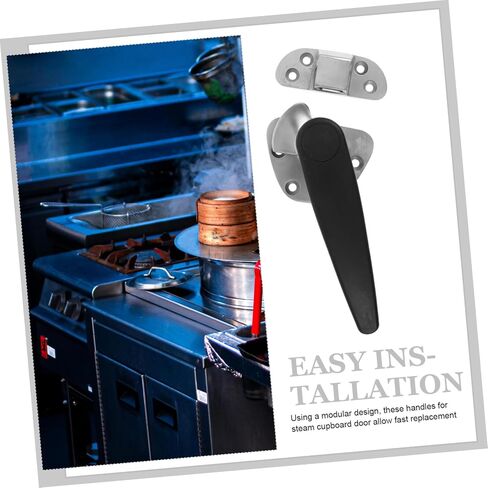 Steam Cupboard Door Latch for Commercial Kitchen with Modular Design and Enhanced Safety, Stainless Steel and Plastic Door Hardware for Businesses in Kuwait