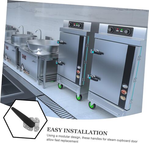 Steam Cupboard Door Latch for Commercial Kitchen with Modular Design and Enhanced Safety, Stainless Steel and Plastic Door Hardware for Businesses in Kuwait