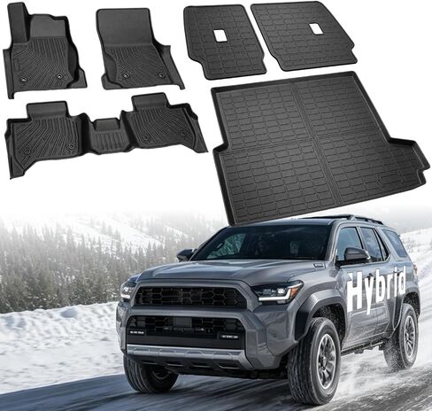 Floor Mats Compatible with Mazda CX-5 2026,All Weather Protection Duarble TPE Cargo Liner with Backrest Mats, Door Sill Guards Accessories Compatible with Mazda CX5 2026 in Saudi Arabia