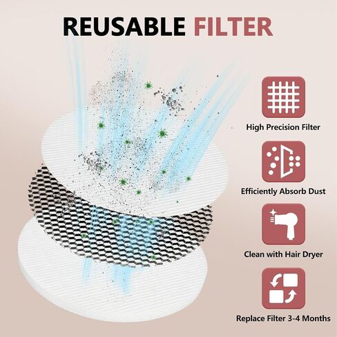 جامع غبار الأظافر ، Turbo Dust Collector Professional Turbo Collector Tech مع مرشح قابل لإعادة الاستخدام ، أداة قابلة للتفريغ ، أداة مروحة الغبار ، أداة مانيكور لتلميع الأظافر ، الصالون والمنزل (أبيض) in Kuwait