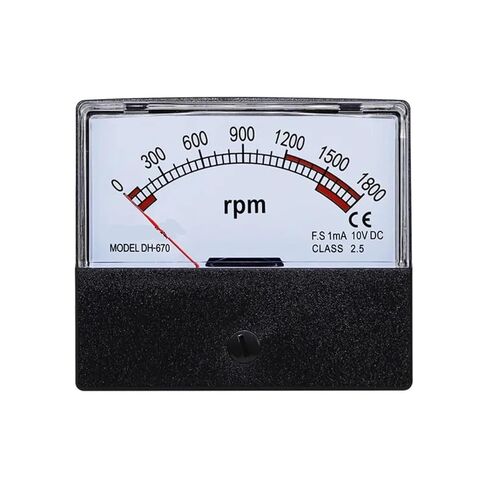1pc DH-670 AC Tachometer Pointer Panel Meter RPM1800 2500 3000 3500 3600 RPM 30V 220V(DC 190V,RPM 3600) in Kuwait