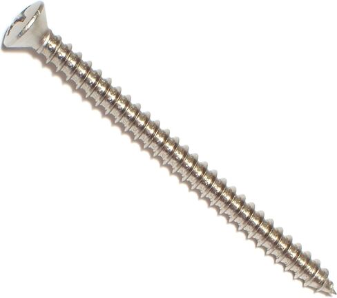Hard-to-Find Fastener 014973198695 Phillips Oval Sheet Metal Screws, 12 x 3-Inch, 15-Piece in Kuwait